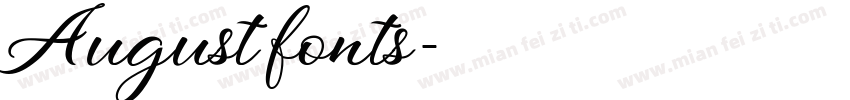 August fonts字体转换